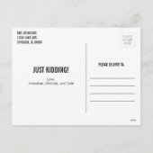 Kerstmis Carol Bah Humbug Holiday Foto Briefkaart (Achterkant)