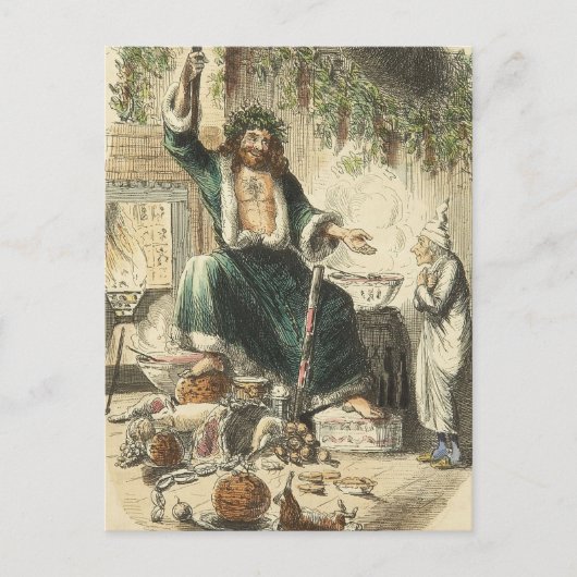 Kerstmis Carol: De Derde Bezoeker van de vrek Feestdagenkaart (Voorkant)