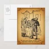 Kerstmis Carol: Een vers Gebrul van Gelach Feestdagenkaart (Voorkant / Achterkant)