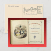 Kerstmis Carol, Frontispice van Eerste Uitgave Feestdagenkaart (Voorkant / Achterkant)