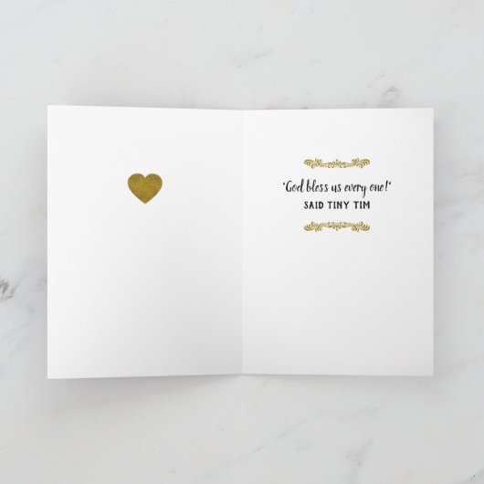 Kerstmis Carol Kaart (Binnen)