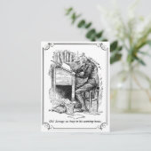 Kerstmis Carol: Oude Vrek Feestdagenkaart (Staand voorkant)