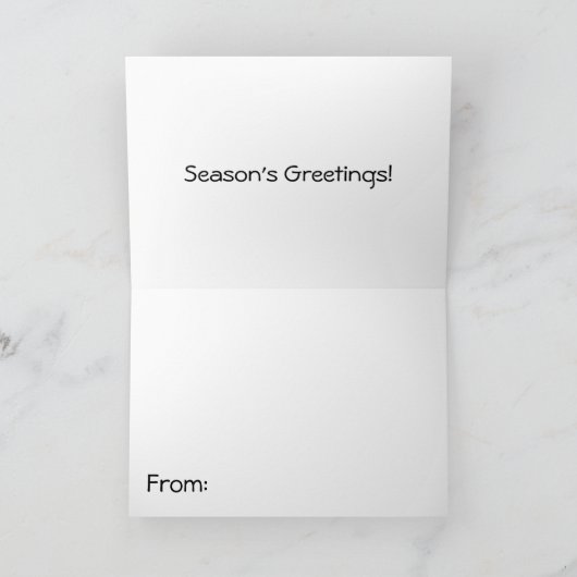 Kerstmis Carol Singers Feestdagen Kaart (Binnen)