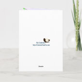 Kerstmis Carol Singing Kitty Feestdagen Kaart (Achterkant)