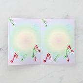 Kerstmis Carol Singing Kitty Feestdagen Kaart (Binnen)