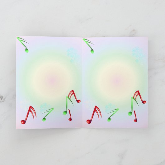 Kerstmis Carol Singing Kitty Feestdagen Kaart (Binnen)