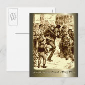 Kerstmis Carol - Uiterst kleine Tim Feestdagenkaart (Voorkant / Achterkant)