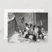 Kerstmis Carol, van het "Uur van de Vrije tijd", Feestdagenkaart (Voorkant / Achterkant)