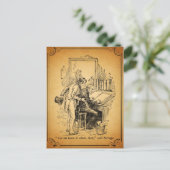 Kerstmis Carol: Verlof het alleen Feestdagenkaart (Staand voorkant)