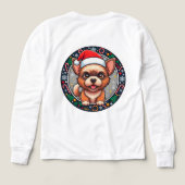 Kerstmis Cartoon Hond (Achterkant)