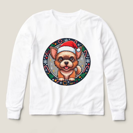Kerstmis Cartoon Hond (Voorkant)