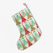 Kerstmis, Cartoon kerstavond kerstinslag 1950 Kleine Kerstsok (Achterkant (Hangend))