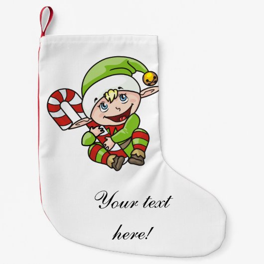 Kerstmis cartoon kleine kerstsok (Voorkant)