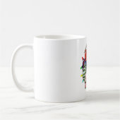 Kerstmis cartoon Robin logo Koffiemok (Links)