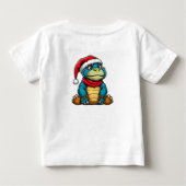 Kerstmis cartoondinosaurus Kerstgeschenk (Achterkant)