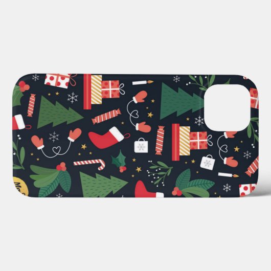 Kerstmis Case-Mate iPhone Case (Achterkant (horizontaal))