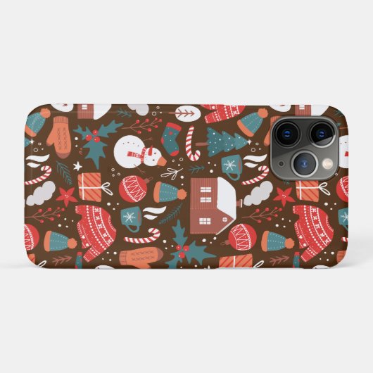 Kerstmis Case-Mate iPhone Case (Achterkant (horizontaal))