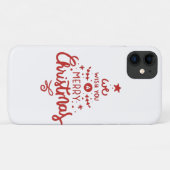 Kerstmis Case-Mate iPhone Case (Achterkant (horizontaal))