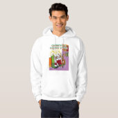 Kerstmis Casino Style, wit gevlekt Hoodie (Voorkant volledig)