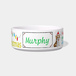 Kerstmis, CAT Medium Pet Bowl "Furry Kerstmis" Voerbakje