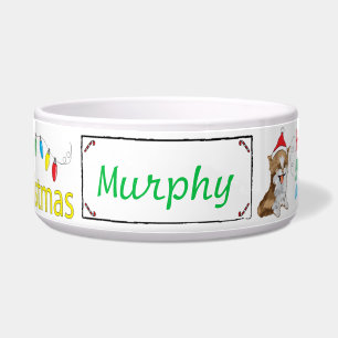 Kerstmis, CAT Pet Bowl "Furry Little Kerstmis" Voerbakje