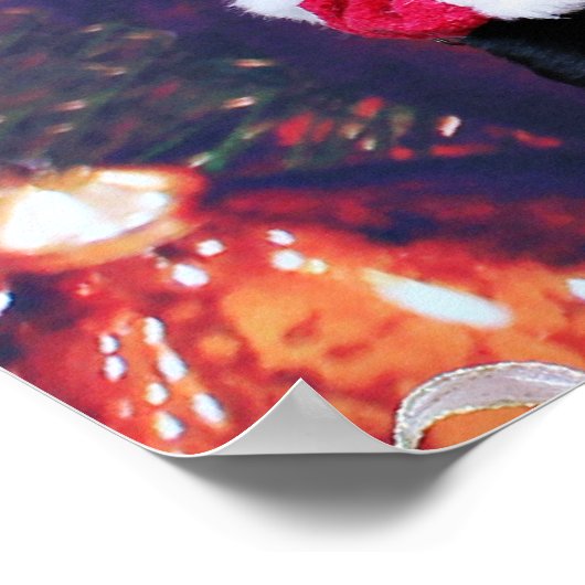 Kerstmis - Catahoula Brita en Labrador Cooper Poster (Hoek)