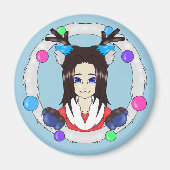 Kerstmis Catberry Magneet (Voorkant)