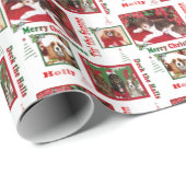Kerstmis Cavalier King Charles En Labradoodle Cadeaupapier (Rol Hoek)