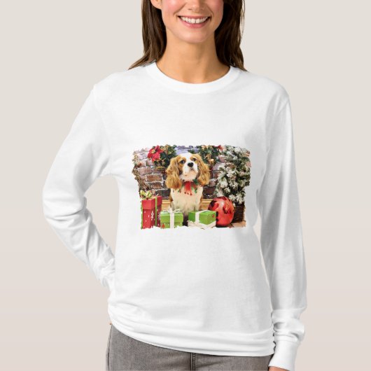 Kerstmis - Cavalier King Charles Spaniel Maverick T-shirt (Voorkant)