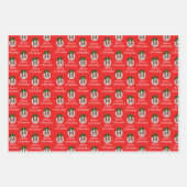 Kerstmis Cavalier Spaniel Ornamenten Cadeaupapier (Voorkant)
