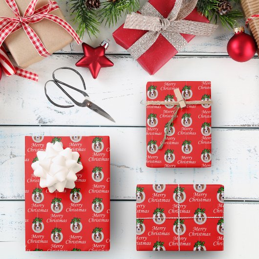 Kerstmis Cavalier Spaniel Ornamenten Cadeaupapier