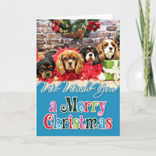 Kerstmis - Cavalier - Sweet Pea, Lily, Roos papave Feestdagen Kaart