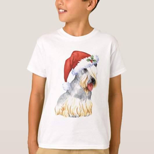 Kerstmis Cesky Terrier T-Shirt (Voorkant)