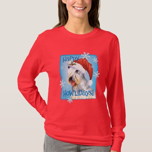 Kerstmis Cesky Terrier T-shirt (Voorkant)