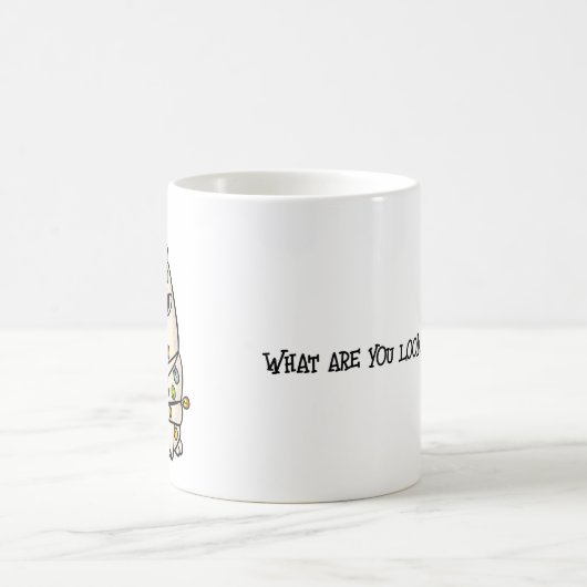 Kerstmis chagrijnige kat koffiemok (Center)