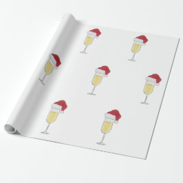 Kerstmis Champagne Lover Feestelijk Cadeaupapier