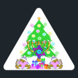 Kerstmis Chanoeka Interreligieuze Vakantie Plezier Sticker<br><div class="desc"></div>