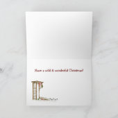 Kerstmis Chaos: Buffalo Bedankkaart (Binnen)