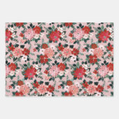 KERSTMIS CHAOS BUNDEL KATTEN, PINGUÏNS, POINSETTIA INPAKPAPIER VEL (Voorkant 2)