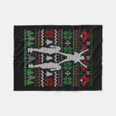 Kerstmis Cheer Cheerleader Gift Fleece Deken (Voorkant (Horizontaal))