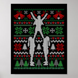 Kerstmis Cheer Cheerleader Gift Poster