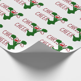 Kerstmis Cheer Cheerleader Holiday Spirit Cadeaupapier