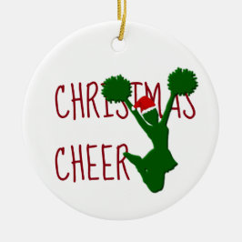 Kerstmis Cheer Cheerleader Holiday Spirit Keramisch Ornament