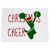 Kerstmis Cheer Cheerleader Holiday Spirit Large Cadeautasje (Voorkant)