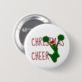 Kerstmis Cheer Cheerleader Holiday Spirit Ronde Button 5,7 Cm (Voorkant /achterkant)