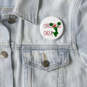 Kerstmis Cheer Cheerleader Holiday Spirit Ronde Button 5,7 Cm (In situ)