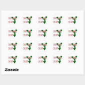 Kerstmis Cheer Cheerleader Holiday Spirit Ronde Sticker (Vel)