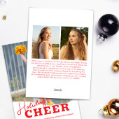 Kerstmis Cheer Cheerleading Kerst Foto Kaart