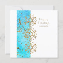 Kerstmis Cheer Gold en Watercolor Company
