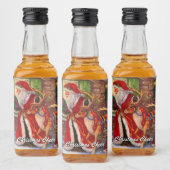 Kerstmis Cheer Likeurfles Etiket (Flessen)